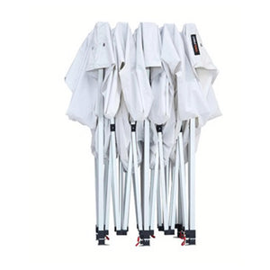 Trade Shop - Gazebo Pieghevole Giardino 3x3x3mt Tenda Telo Bianco Padiglione Mercati Sagre 222715 -        