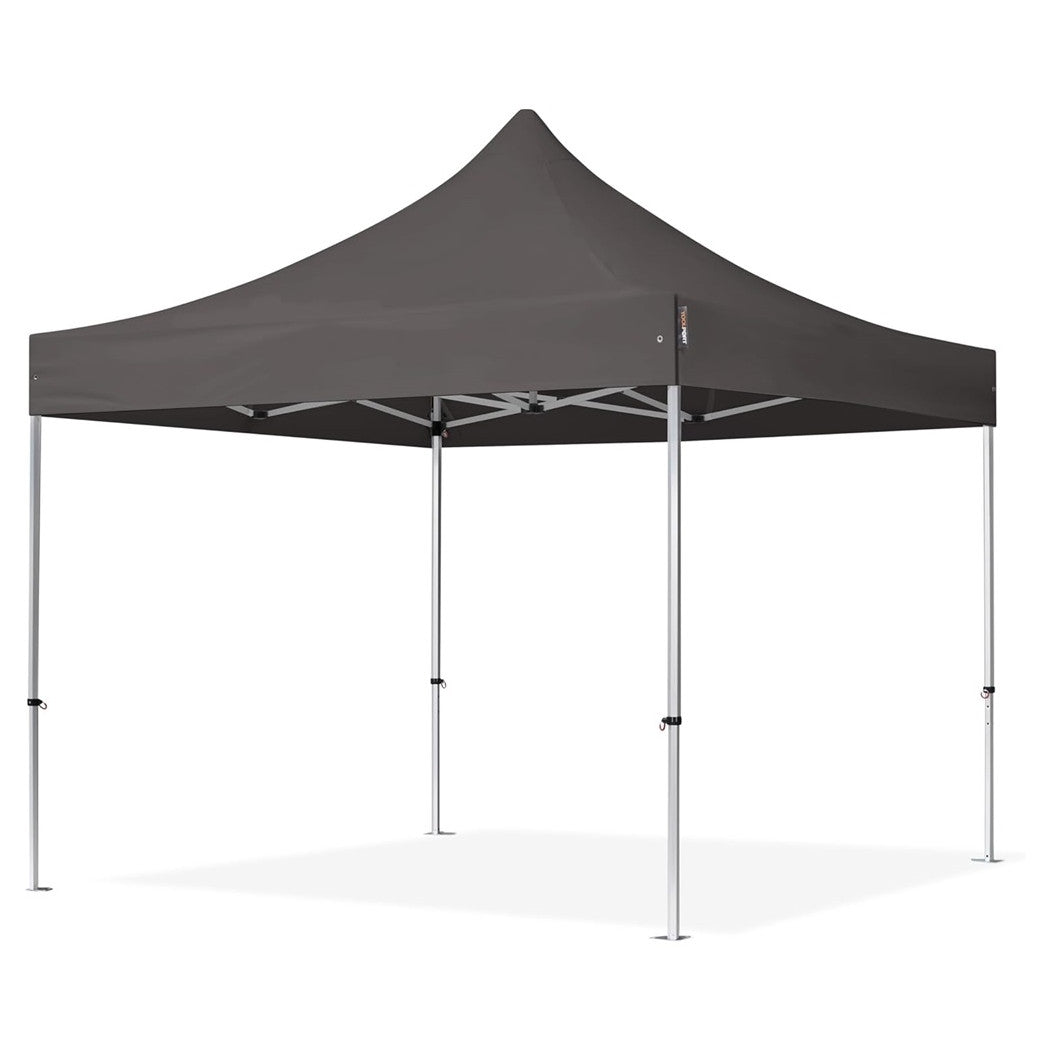 Trade Shop - Gazebo Pieghevole Giardino 3x3x3mt Tenda Telo Grigio Padiglione Mercati Sagre 222714 -        
