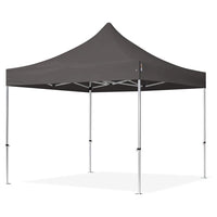 Trade Shop - Gazebo Pieghevole Giardino 3x3x3mt Tenda Telo Grigio Padiglione Mercati Sagre 222714 -        