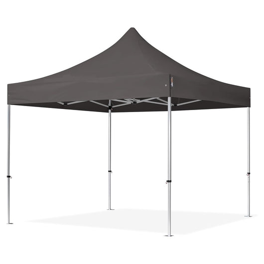 Trade Shop - Gazebo Pieghevole Giardino 3x3x3mt Tenda Telo Grigio Padiglione Mercati Sagre 222714 -        