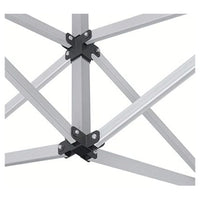 Trade Shop - Gazebo Pieghevole Giardino 3x3x3mt Tenda Telo Grigio Padiglione Mercati Sagre 222714 -        