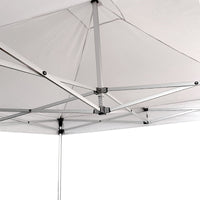 Gazebo richiudibile in alluminio professionale struttura esagonale MARKET-PRO 3X3 Bianco impermeabile