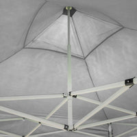 Gazebo Richiudibile Pieghevole 2X2 Bianco Ricoperto in Pvc Impermeabile