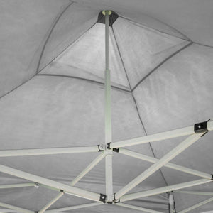 Gazebo Richiudibile Pieghevole 2X2 Bianco Ricoperto in Pvc Impermeabile