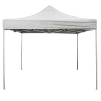 Gazebo Richiudibile Pieghevole 2X2 Bianco Ricoperto in Pvc Impermeabile
