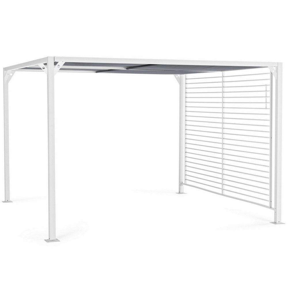 Gazebo Giardino In Alluminio Bianco BIZZOTTO NOAH 3x3,6