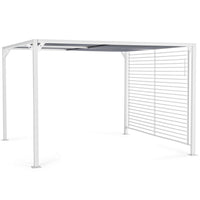 Gazebo Giardino In Alluminio Bianco BIZZOTTO NOAH 3x3,6