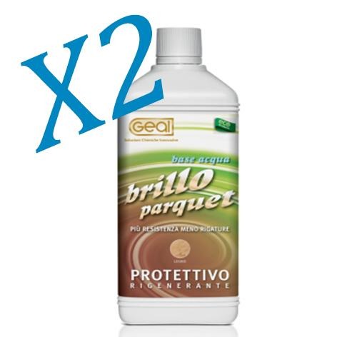 Protettivo - Rigenerante per legno dona lucentezza 2X1Lt Geal BRILLO PARQUET