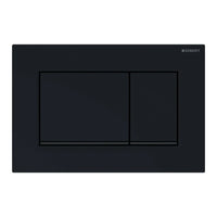 Geberit placca di comando Sigma 30 doppio tasto nero/nero opaco