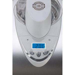 Gelatiera autorefrigerante - Compressore - Cestello removibile 1L - Display LCD - Argento