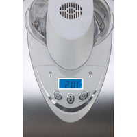 Gelatiera autorefrigerante - Compressore - Cestello removibile 1L - Display LCD - Argento