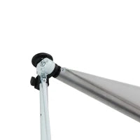 Tenda da Sole da Esterno 2x1.5m a Rullo con Manovella, Altezza e Angolazione Regolabile, Bianco