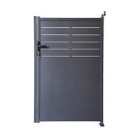 Cancello da giardino in acciaio zincato con serratura e maniglia,