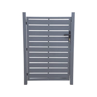 Cancello da giardino in alluminio con serratura e maniglia, 100cm,