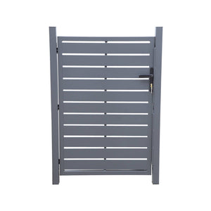 Cancello da giardino in alluminio con serratura e maniglia, 100cm,