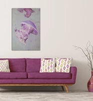 Stampa Su Tela Con Applicazioni Medusa -A- Cm 80X3.8X120