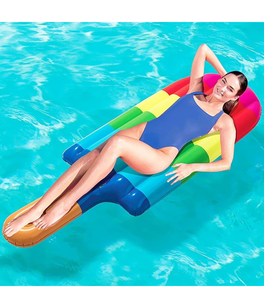 Ghiacciolo Gelato Isola Materassino Gonfiabile Mare Piscina 180 X 72 Cm         