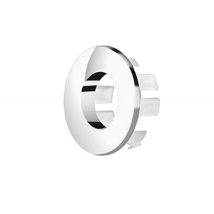 Ghiera con foro cromata per troppo pieno lavabo e bidet da 24 o 28 mm