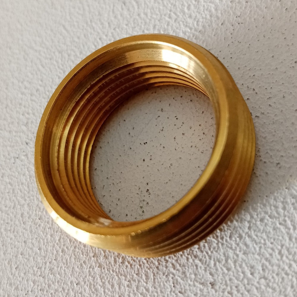 Ghiera riduzione da 1/2 x 3/8 ad anello in ottone giallo