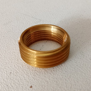 Ghiera riduzione da 1/2 x 3/8 ad anello in ottone giallo