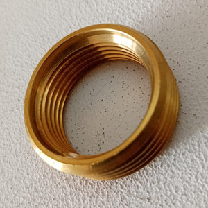 Ghiera riduzione da 3/4 x 1/2 ad anello in ottone giallo