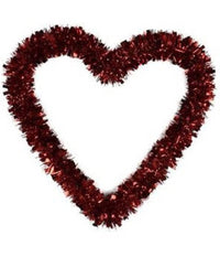 Ghirlanda A Forma Di Cuore Rosso Decorazione San Valentino Matrimoni Anniversari         