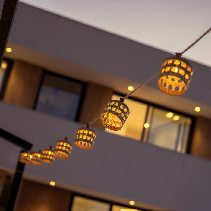 LÚZETE - GHIRLANDA DI CAVI DI IUTA ALBA