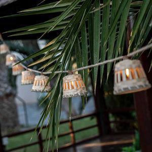 LÚZETE - GHIRLANDA DI CAVI DI JUTA AURORA