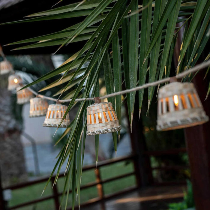 LÚZETE - GHIRLANDA DI CAVI DI JUTA AURORA