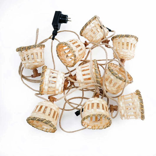 LÚZETE - GHIRLANDA DI CAVI DI JUTA AURORA