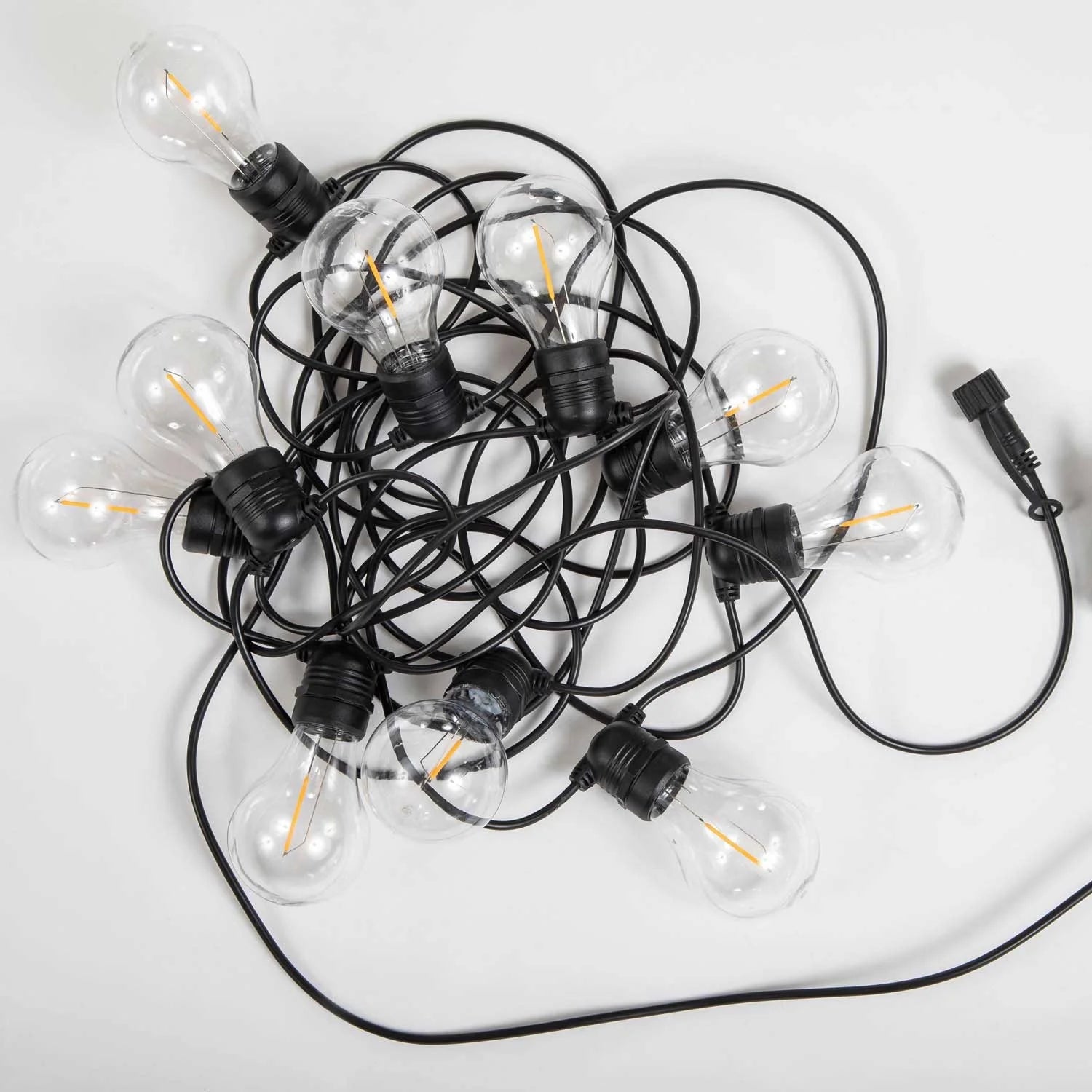 LÚZETE - GHIRLANDA DI CAVO NERO ALLEGRA