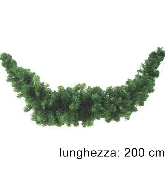 Ghirlanda Natalizia Albero Di Natale Addobbi Decorazioni Natalizie 200cm         