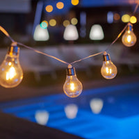 LÚZETE - GHIRLANDA SOLARE + BATTERIA RICARICABILE CAVO TRASPARENTE STELLA