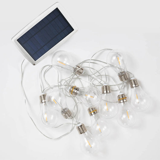 LÚZETE - GHIRLANDA SOLARE + BATTERIA RICARICABILE CAVO TRASPARENTE STELLA