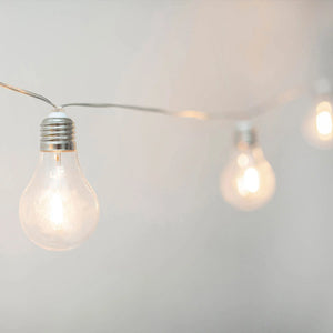 LÚZETE - GHIRLANDA SOLARE + BATTERIA RICARICABILE CAVO TRASPARENTE STELLA