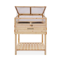 Orto rialzato in legno 80x60x109cm, marrone naturale