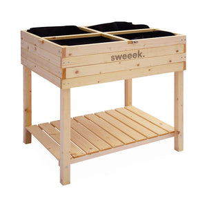 Orto rialzato in legno 80x60x109cm, marrone naturale