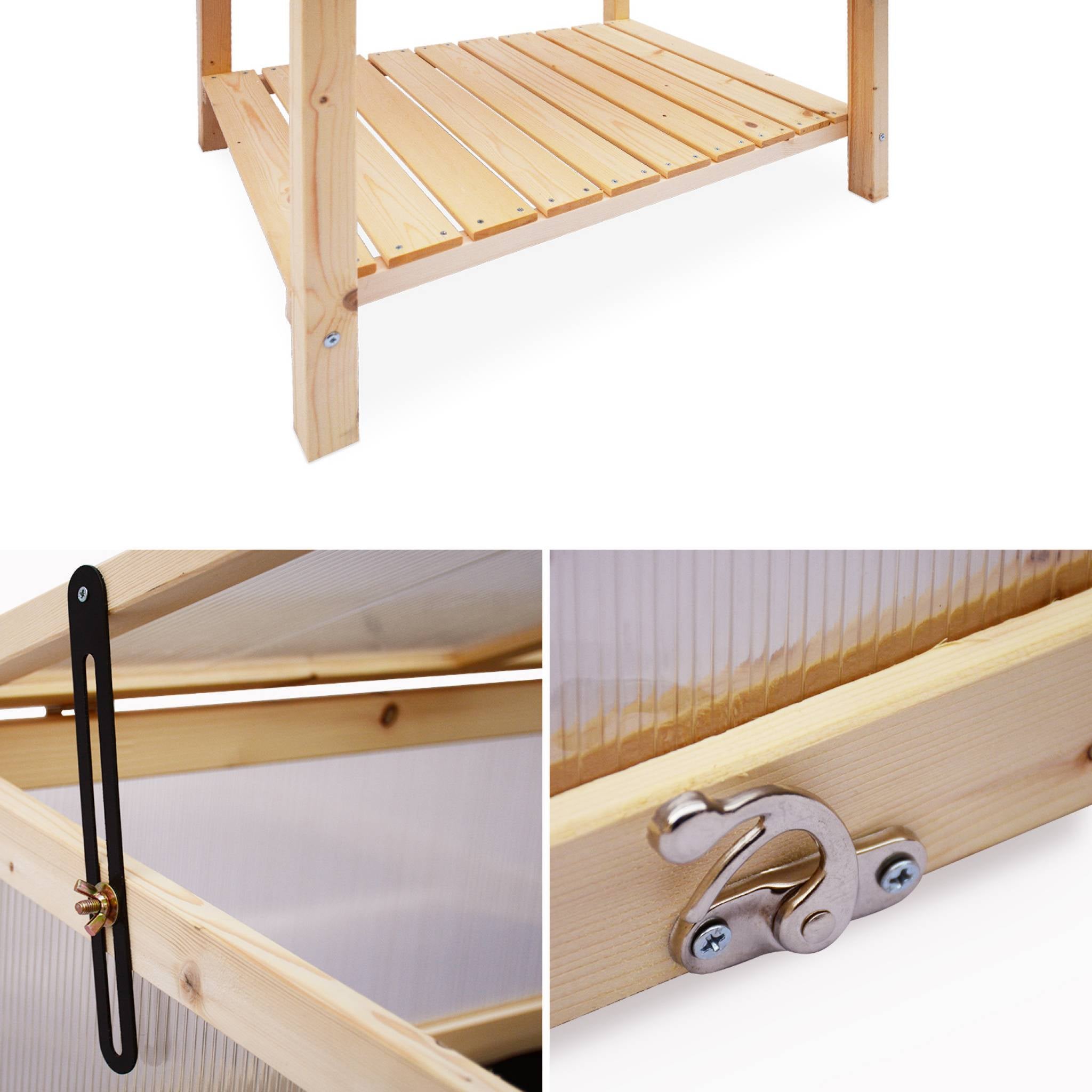 Orto rialzato in legno 80x60x109cm, marrone naturale