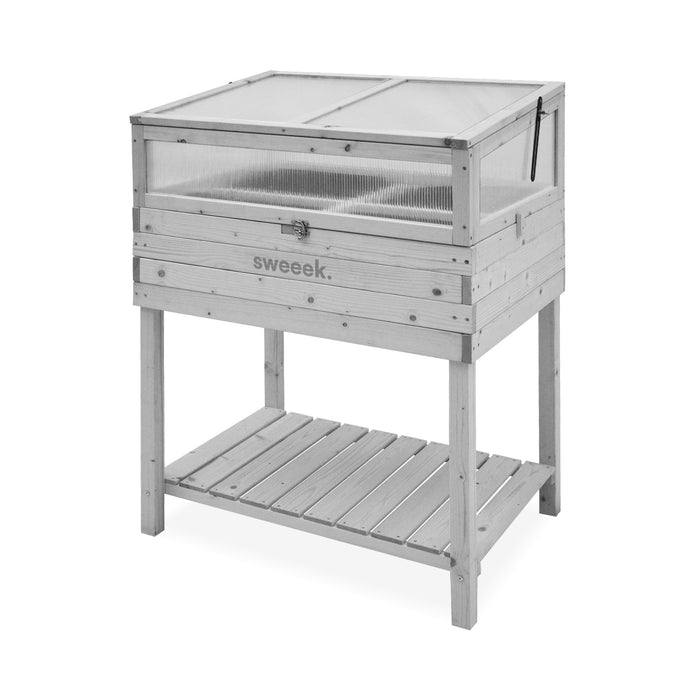 Orto rialzato in legno 80x60x109cm, marrone naturale