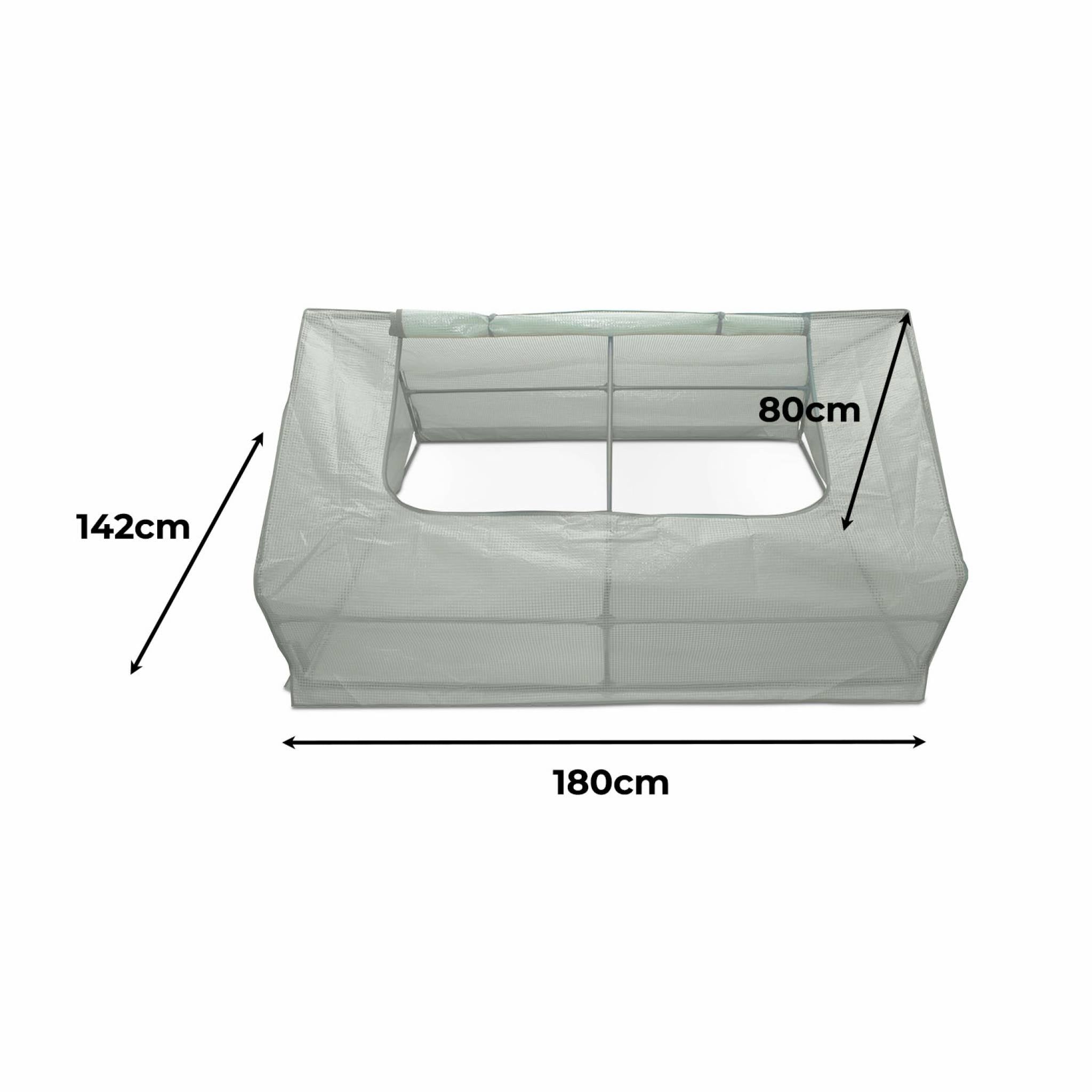 Mini serra da giardino 2.5m², verde