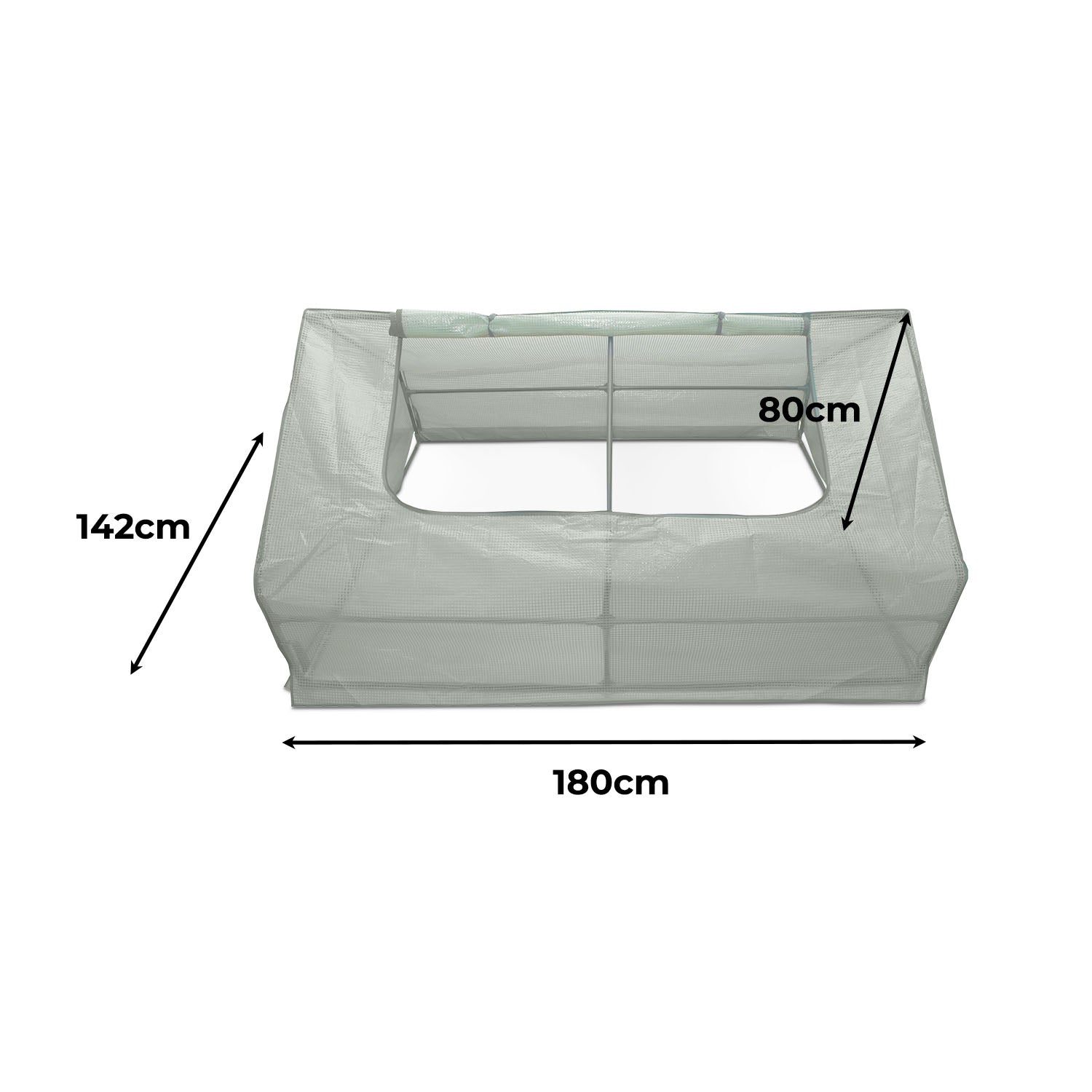 Mini serra da giardino 2.5m², verde