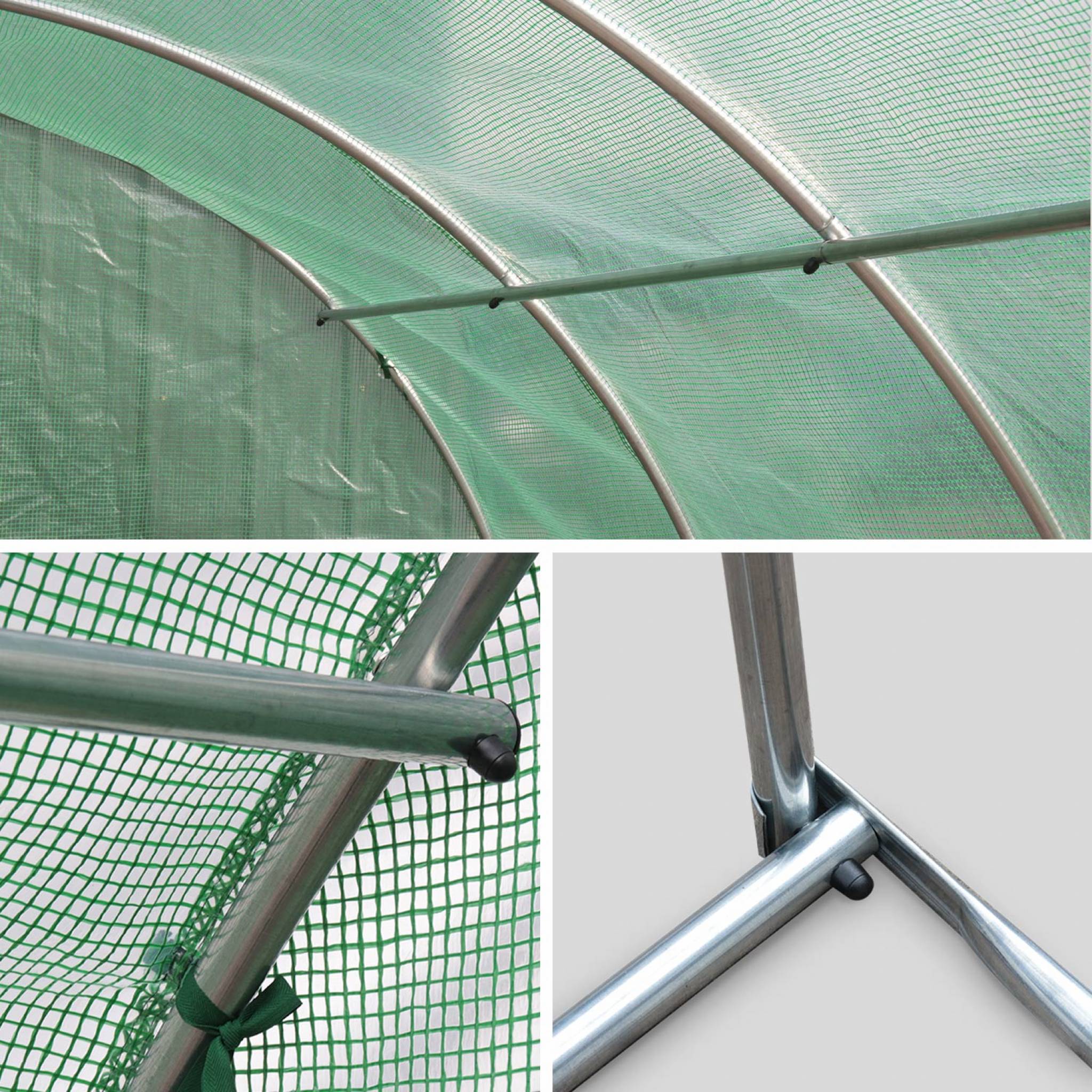 Serra da giardino in polietilene, verde