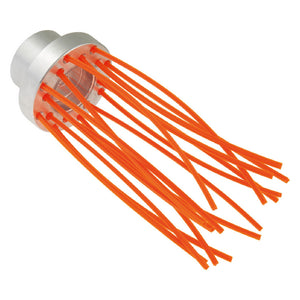 spazzola multifilo supporto alluminio ''brush'' 16 fili - ø80 mm cod:ferx.6108195nlm