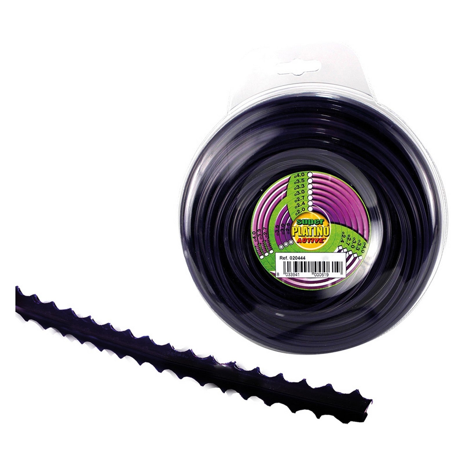 filo professionale 'platino' mm 4,0 mt 120 - seghettato (bobina) cod:ferx.6218081nlm