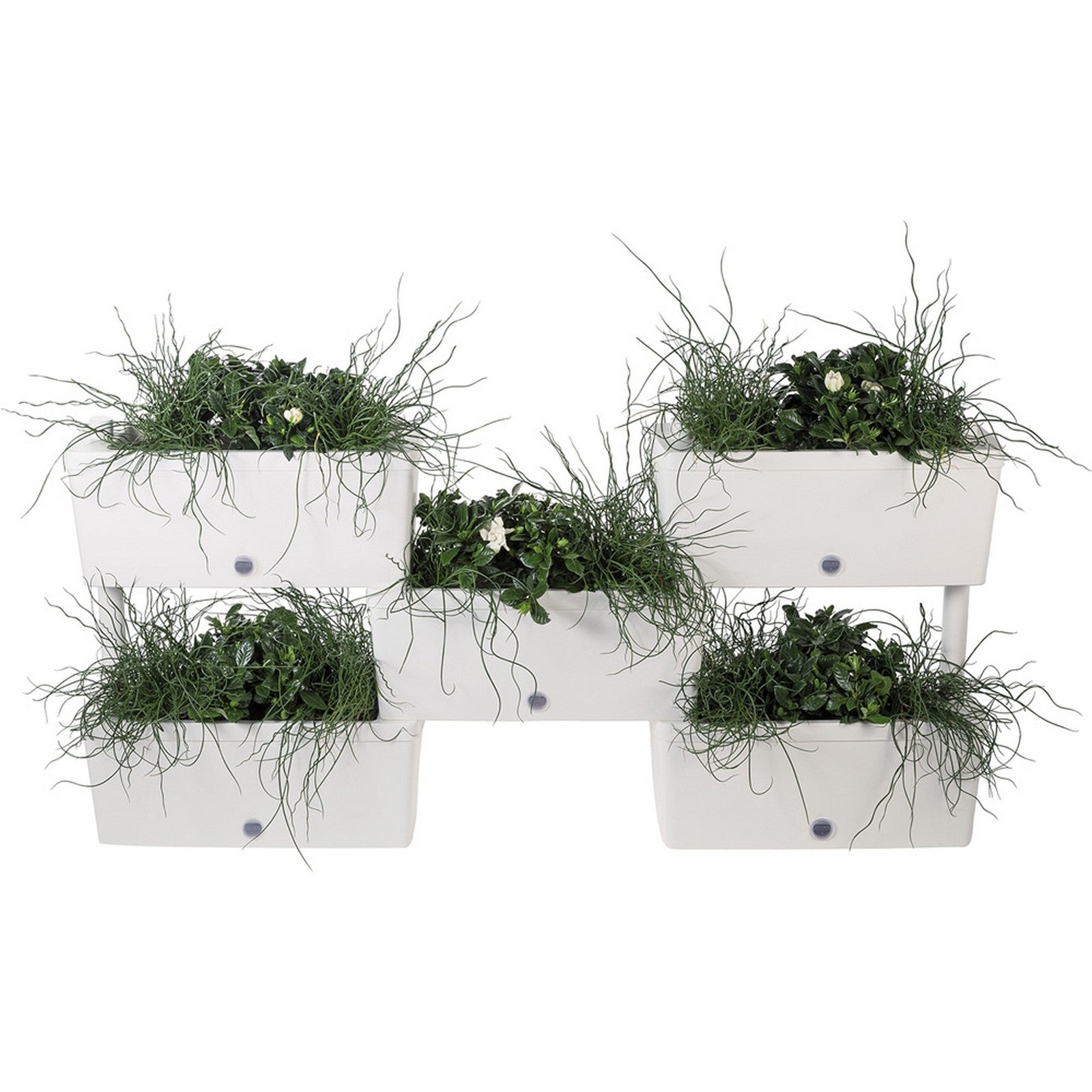 kit fioriere componibili 'brick' kit 5 pz - colore grigio cod:ferx.6127910nlm