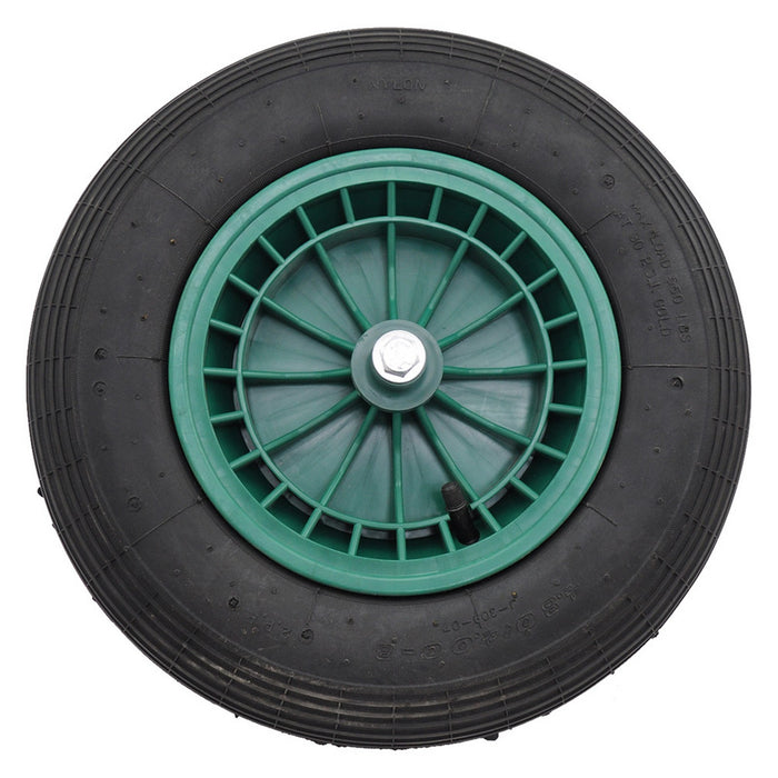 ruota per carriola disco pvc mm. 400x100 cod:ferx.1027490nlm