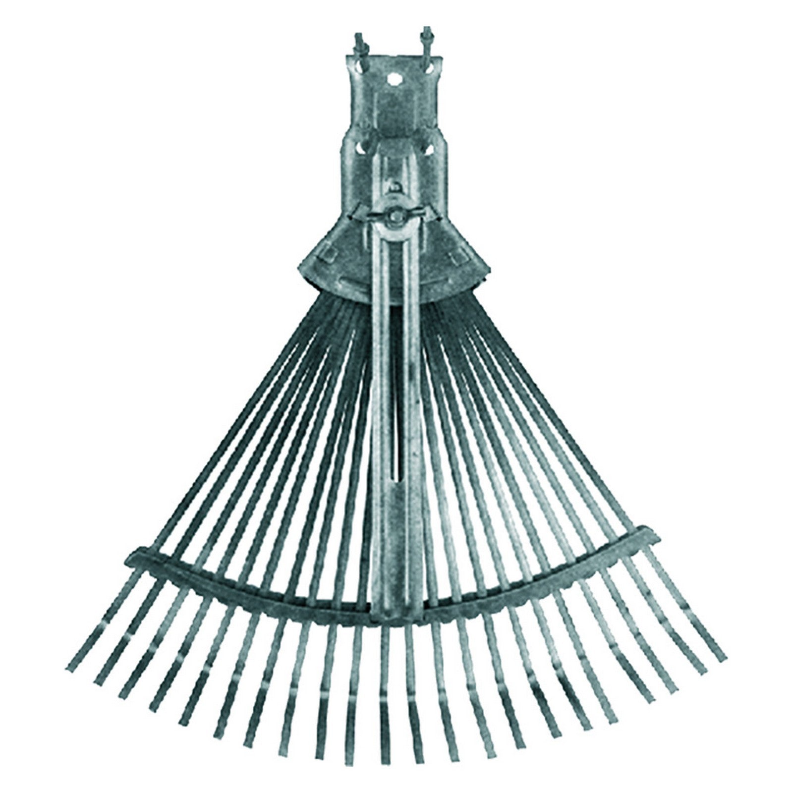 scopa da giardino regolabile tipo leggero - zinco cromato grigio cod:ferx.610215nlm