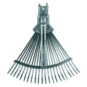 scopa da giardino regolabile tipo leggero - zinco cromato grigio cod:ferx.610215nlm