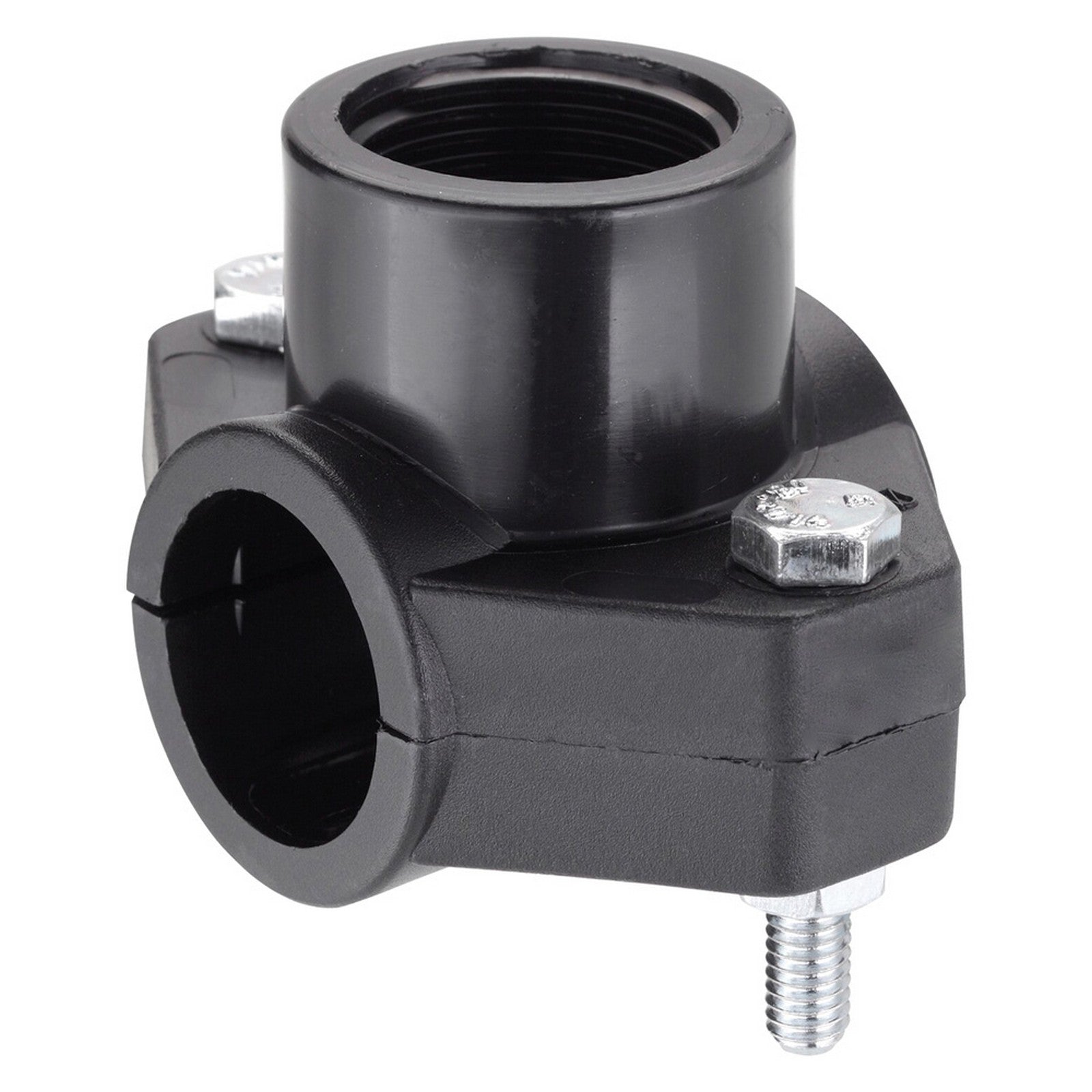 presa a staffa in polipropilene ã˜ 25 x 1/2 (2 bulloni) cod:ferx.201434nlm