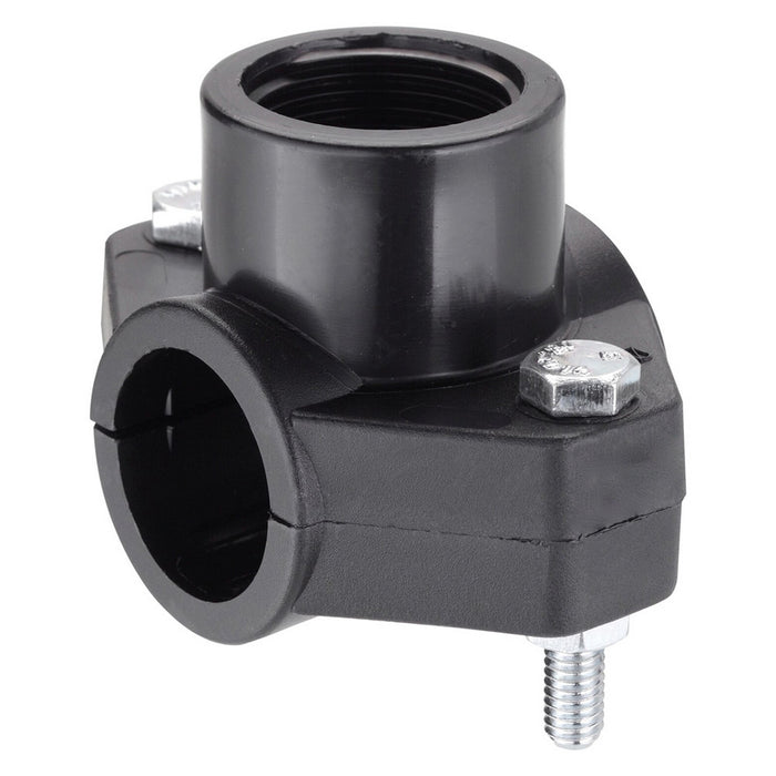 presa a staffa in polipropilene ã˜ 25 x 3/4 (2 bulloni) cod:ferx.201438nlm